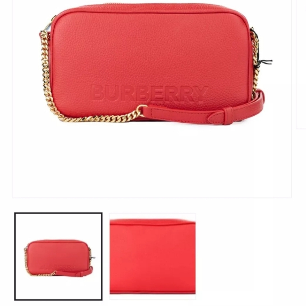 Burberry camera bag with matching card holder